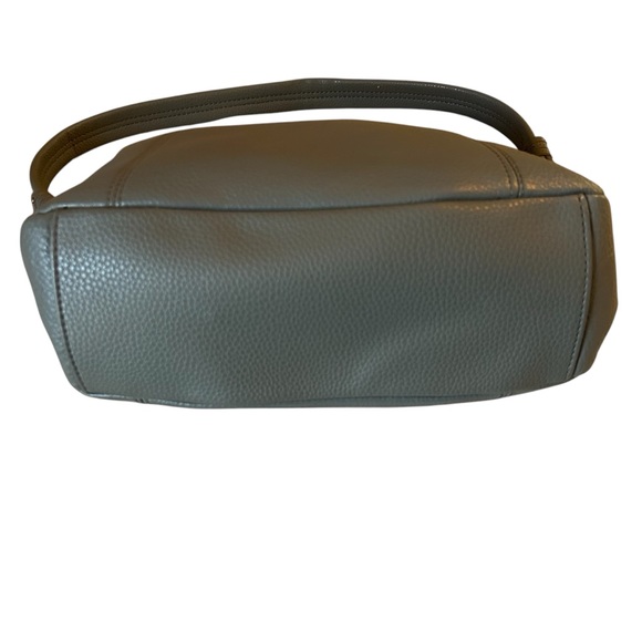 The Sak Sequoia Leather Hobo Shoulder Bag Satchel Pocket Book Gray Blue Gunmetal - Picture 5 of 8